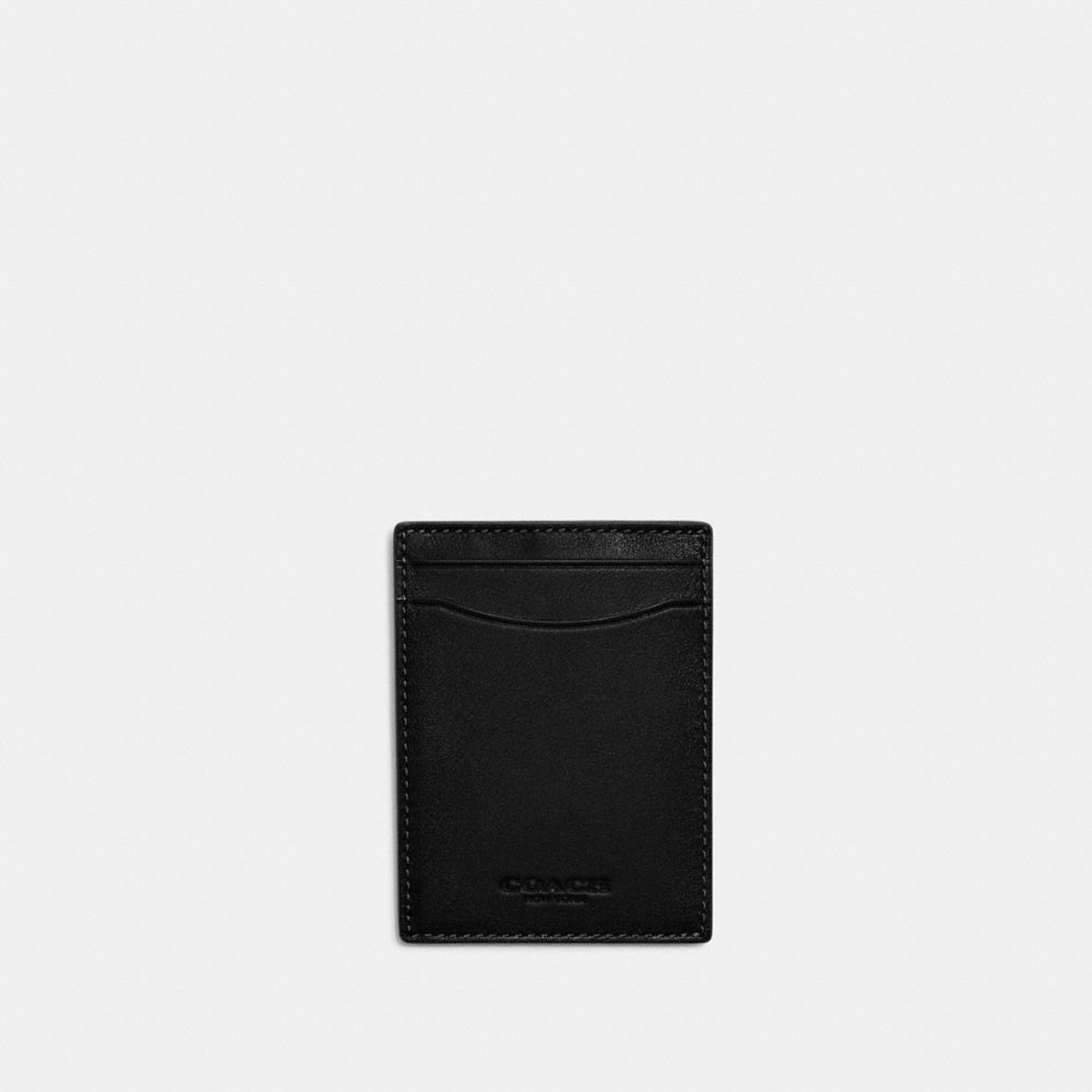 Black Coach Money Clip Card Case | COH866742