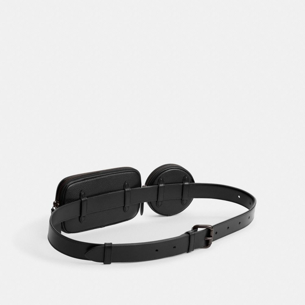 Black Coach Multi Pouch Belt Bag | COH866681