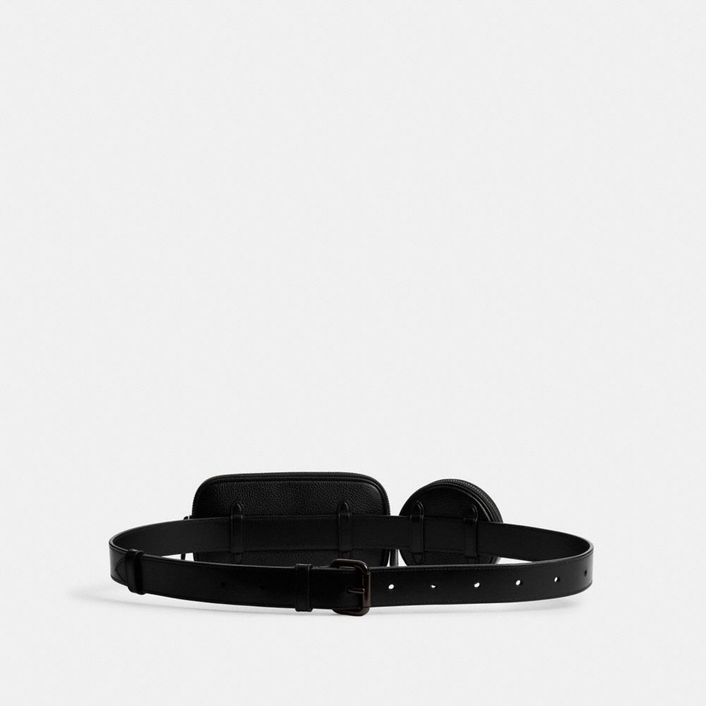 Black Coach Multi Pouch Belt Bag | COH866681