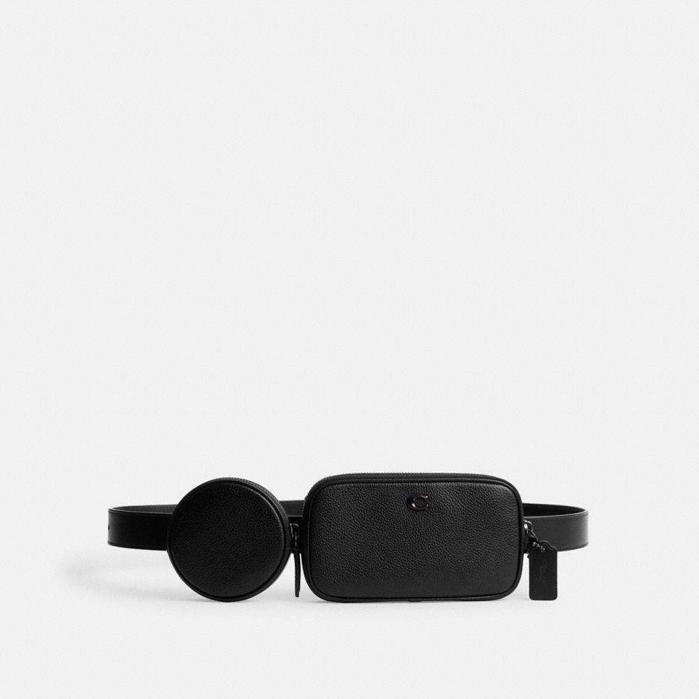 Black Coach Multi Pouch Belt Bag | COH866681
