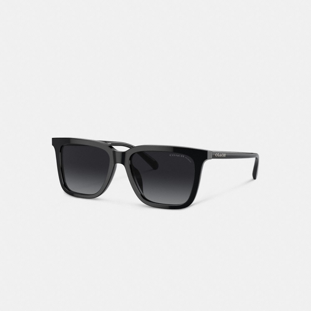 Black Coach Retro Square Sunglasses | COH867088