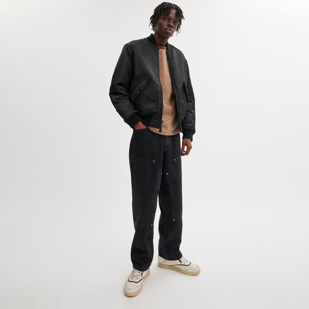 Black Coach Reversible Ma 1 Jacket | COH865923