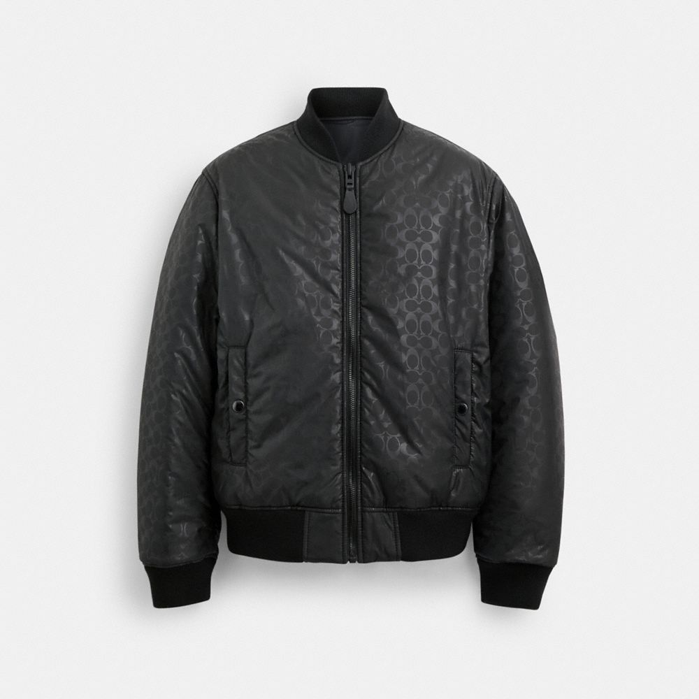 Black Coach Reversible Ma 1 Jacket | COH866860