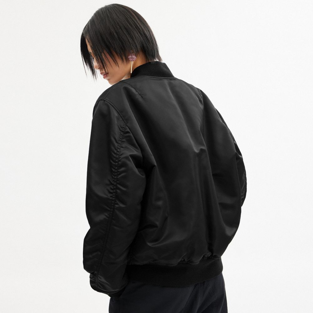 Black Coach Reversible Ma 1 Jacket | COH866860