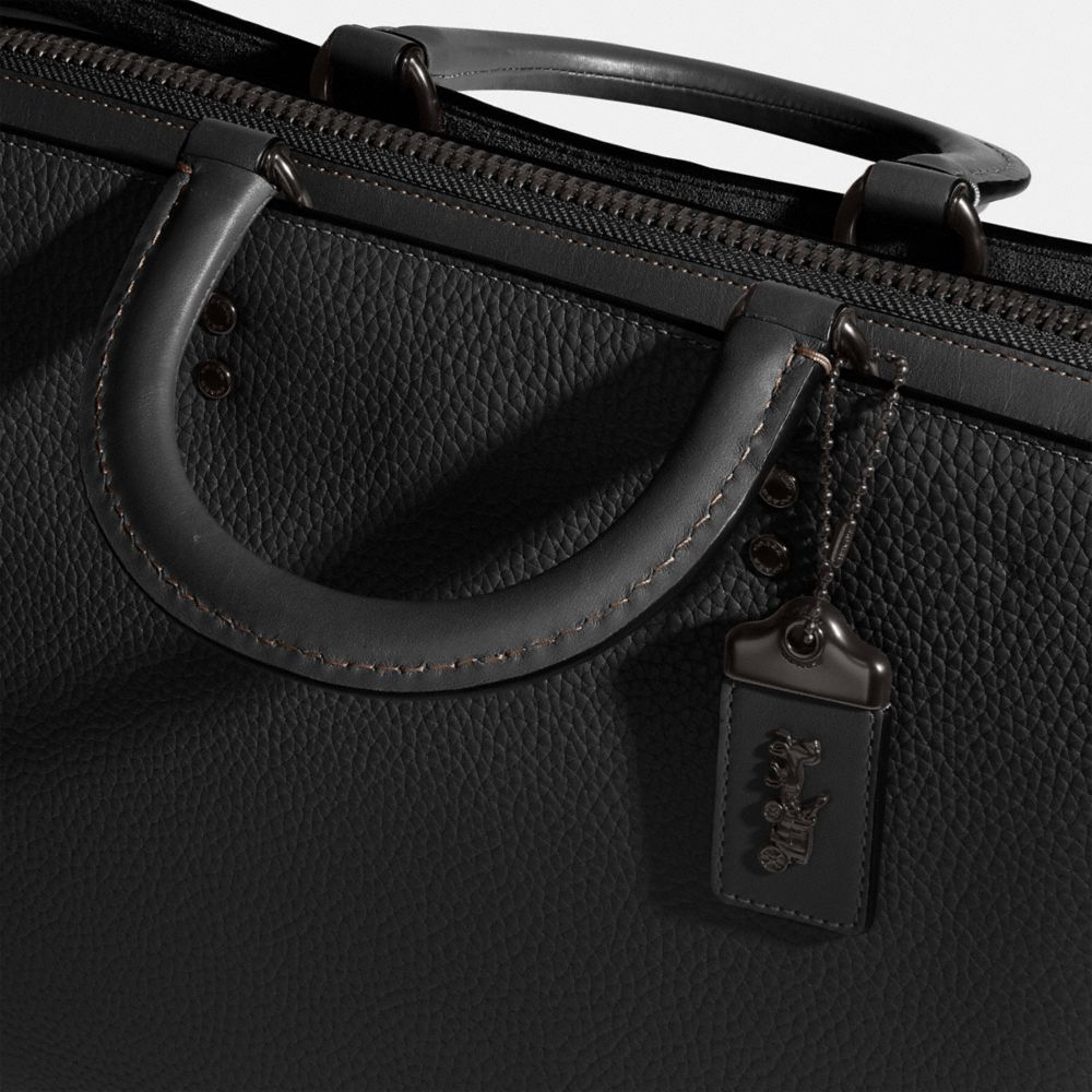 Black Coach Rogue Brief In Regenerative Leather | COH866530