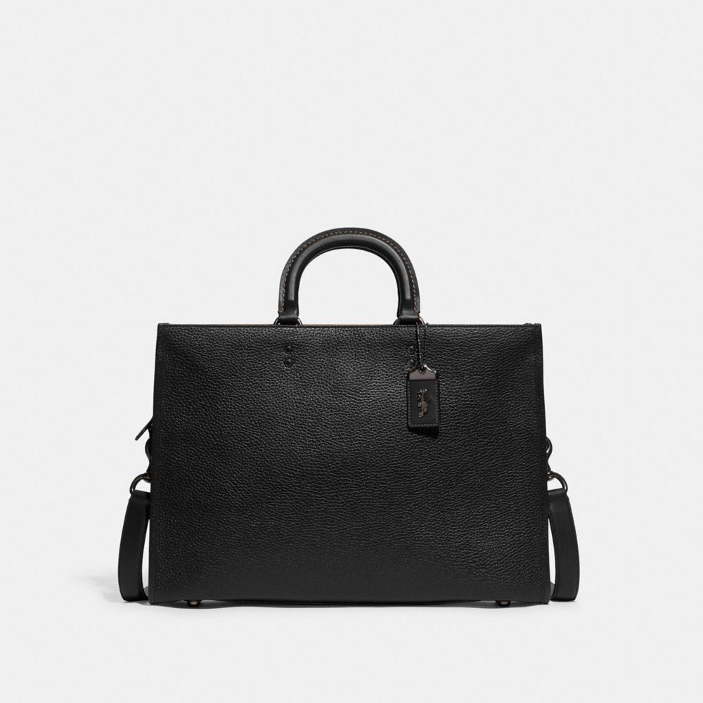 Black Coach Rogue Brief In Regenerative Leather | COH866530