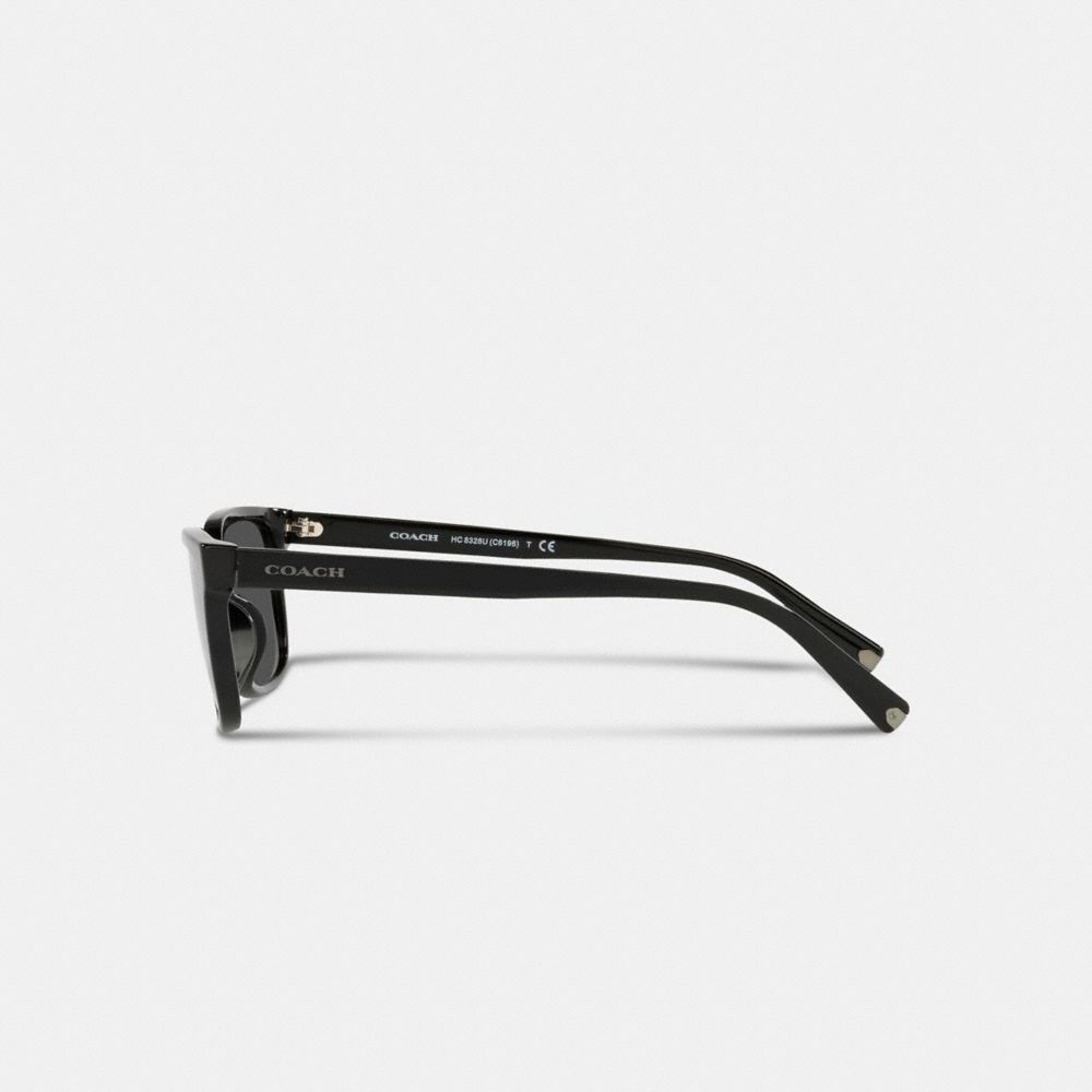 Black Coach Signature Workmark Square Sunglasses | COH866340