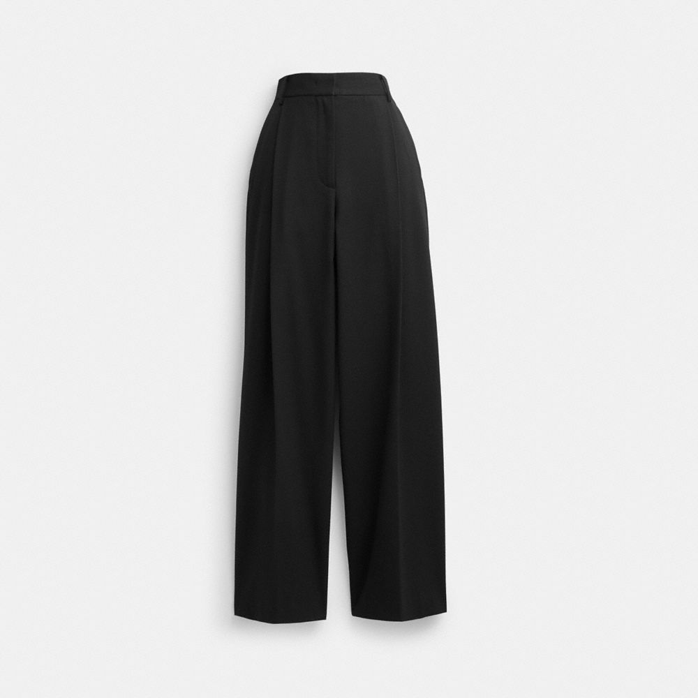 Black Coach Wide Leg Trousers | COH866032
