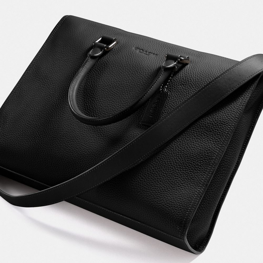 Black Copper/Black Coach Gotham Folio Bag | COH866532