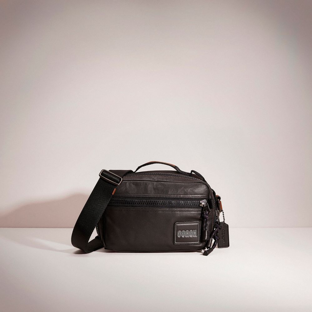 Black Copper/Black Coach Restored Pacer Top Handle Crossbody With Patch | COH866569