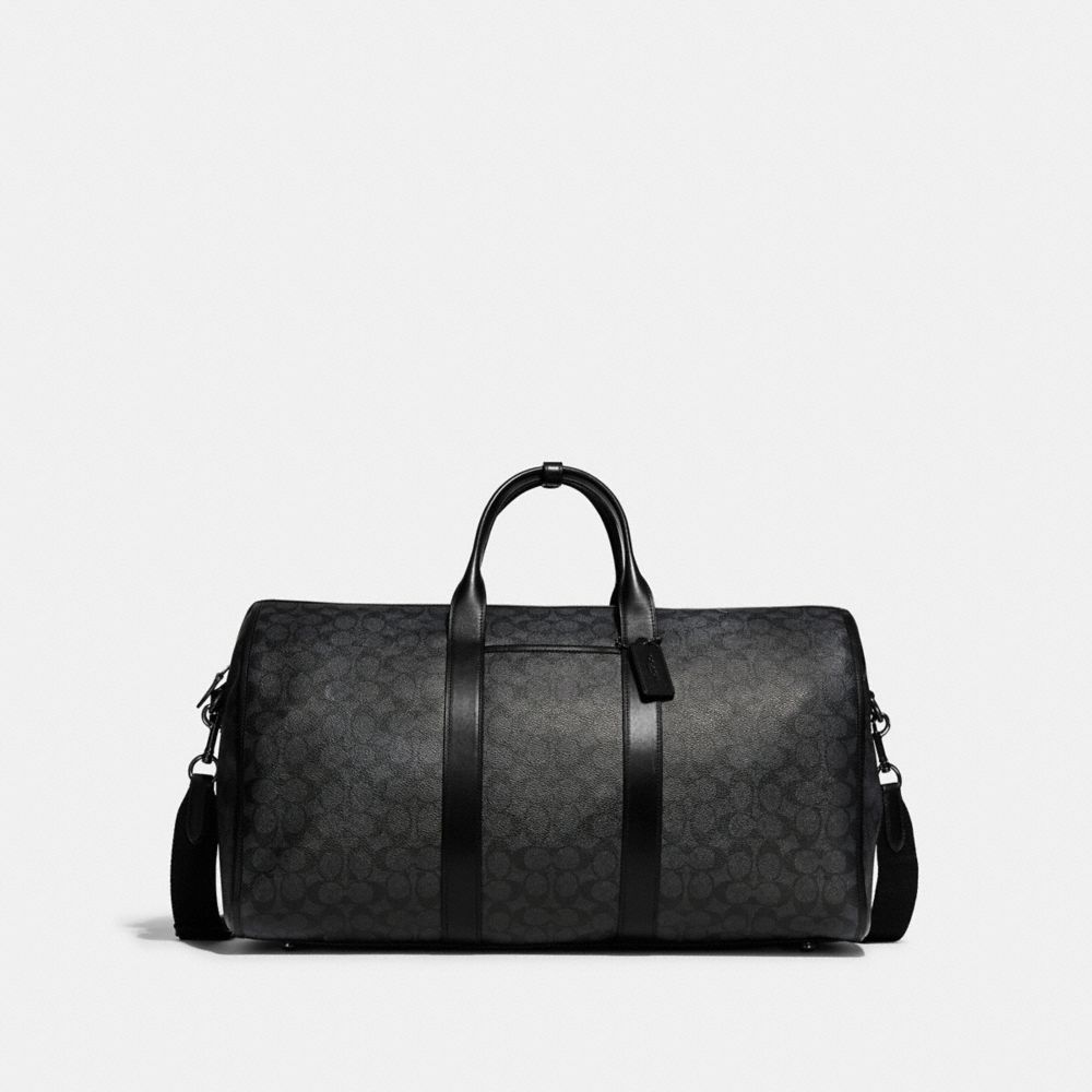 Black Copper/Charcoal Coach Gotham Duffle Bag In Signature Canvas | COH866652