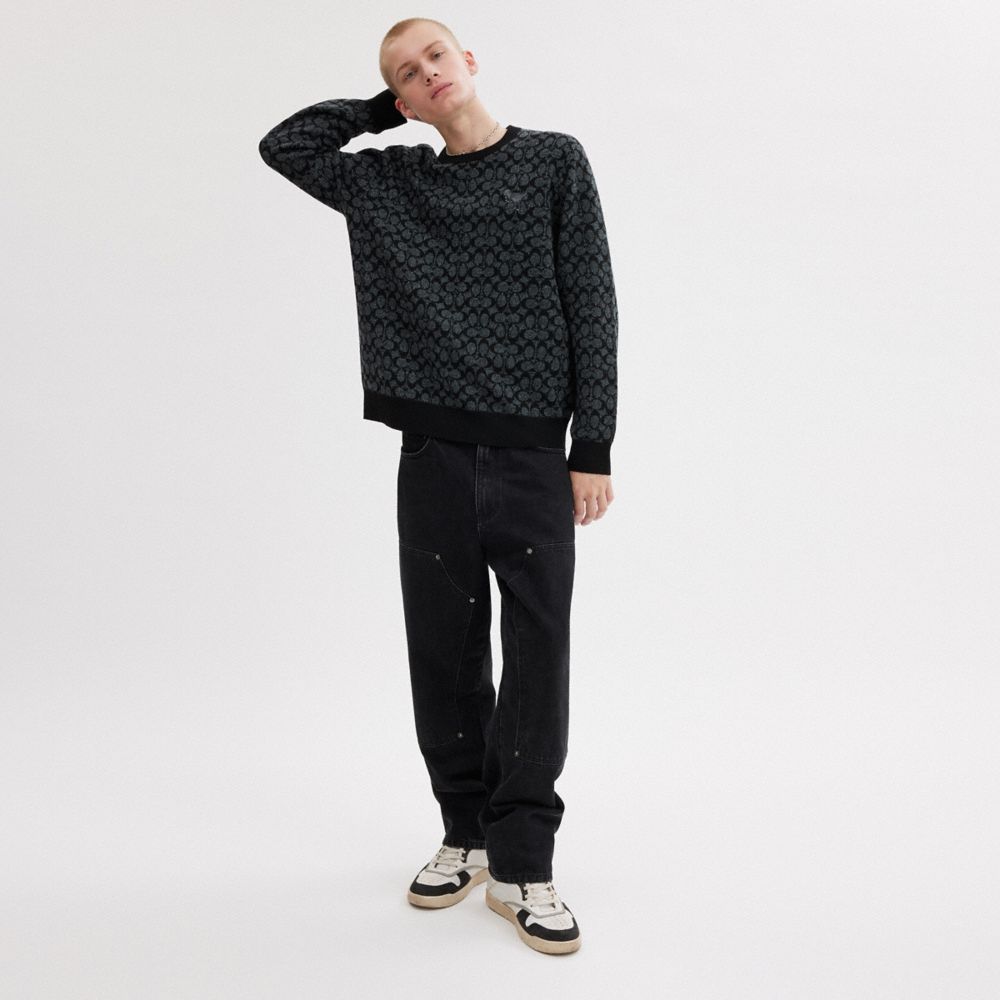 Black Signature Coach Rexy Sweater | COH866889