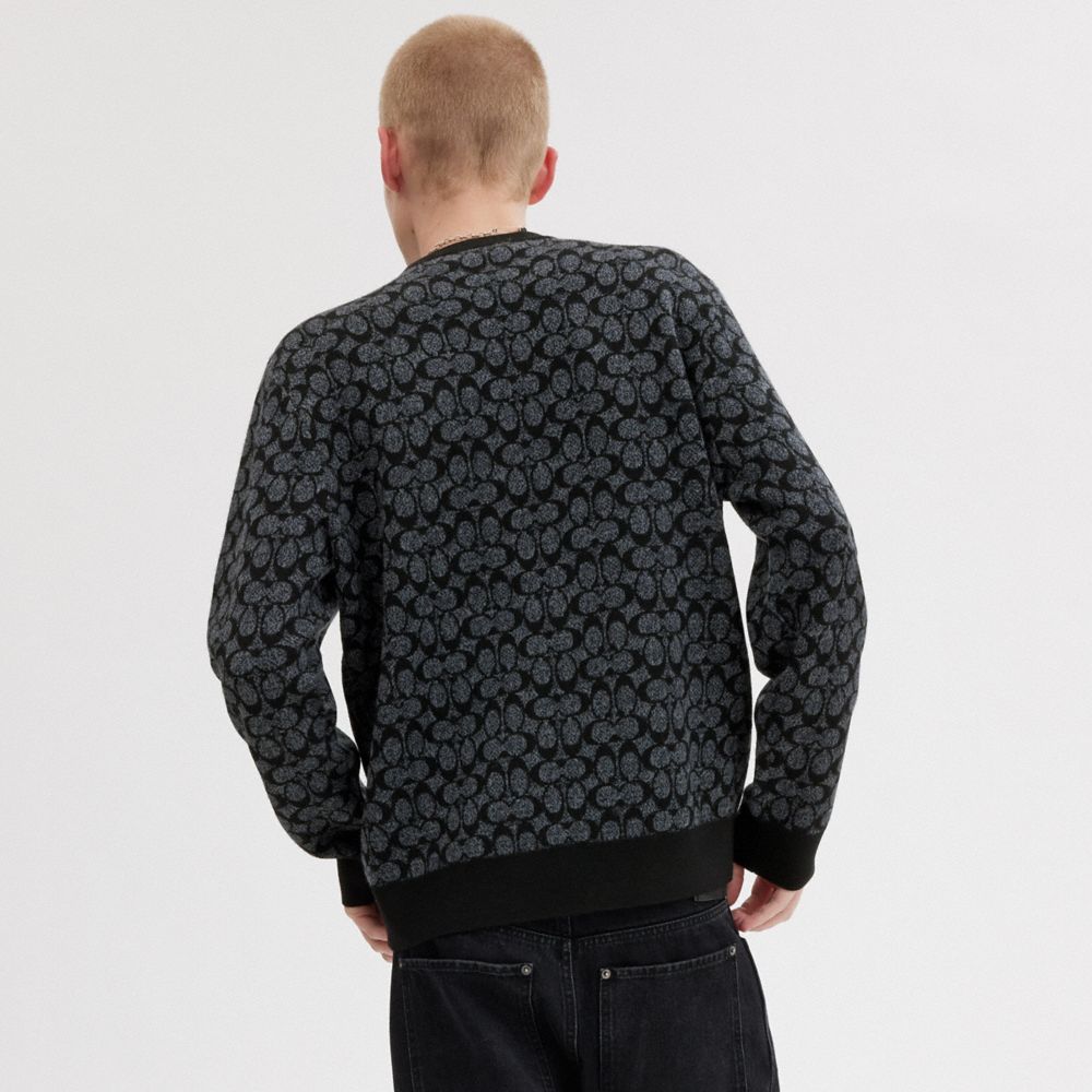 Black Signature Coach Rexy Sweater | COH866889