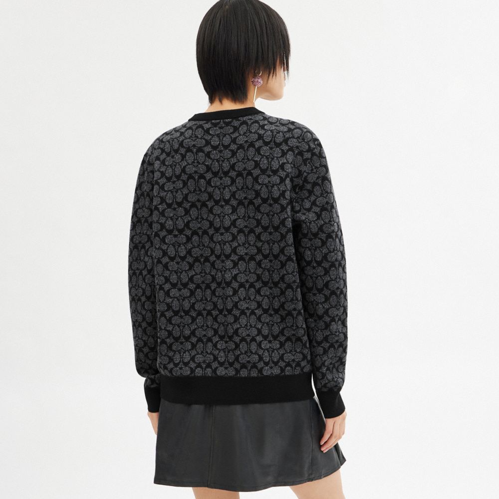 Black Signature Coach Rexy Sweater | COH866889