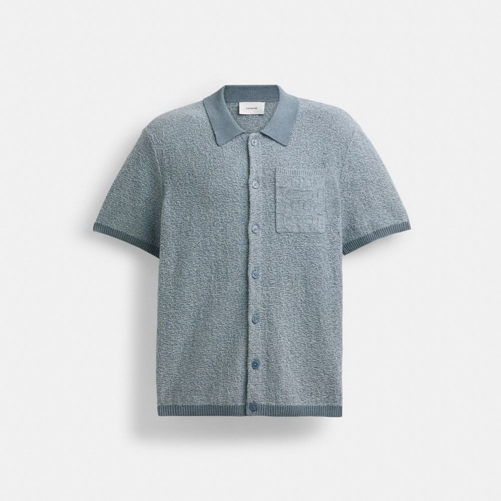 Blue Coach Sweater Polo | COH866902