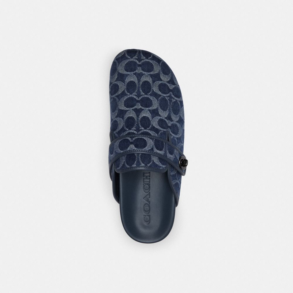 Blue Denim Coach Blake Clog In Signature Denim | COH866844