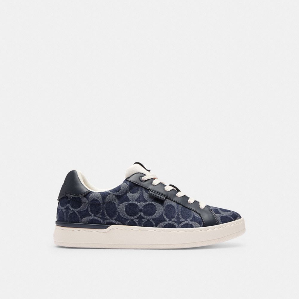Blue Denim Coach Lowline Low Top Sneaker In Signature Denim | COH865832