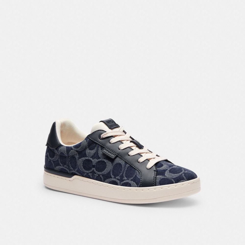 Blue Denim Coach Lowline Low Top Sneaker In Signature Denim | COH865832