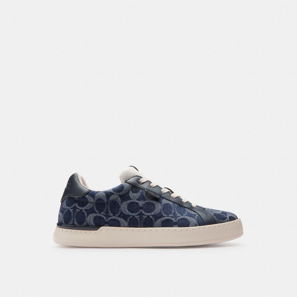 Blue Denim Coach Lowline Low Top Sneaker In Signature Denim | COH866818