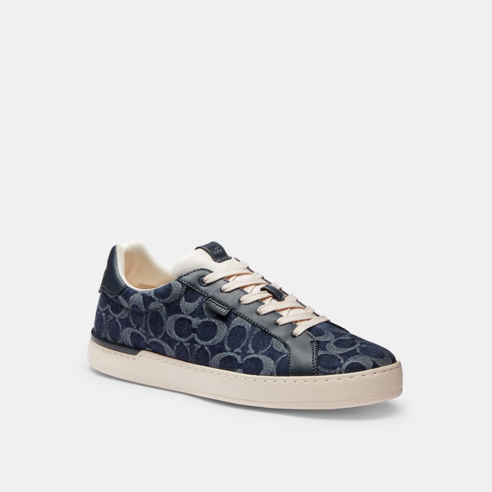 Blue Denim Coach Lowline Low Top Sneaker In Signature Denim | COH866818