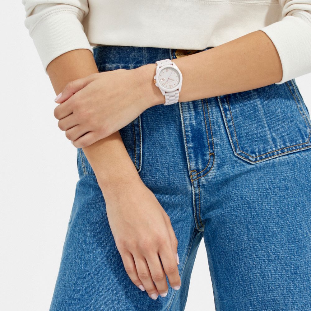 Blush Coach Greyson Watch, 36 Mm | COH866235