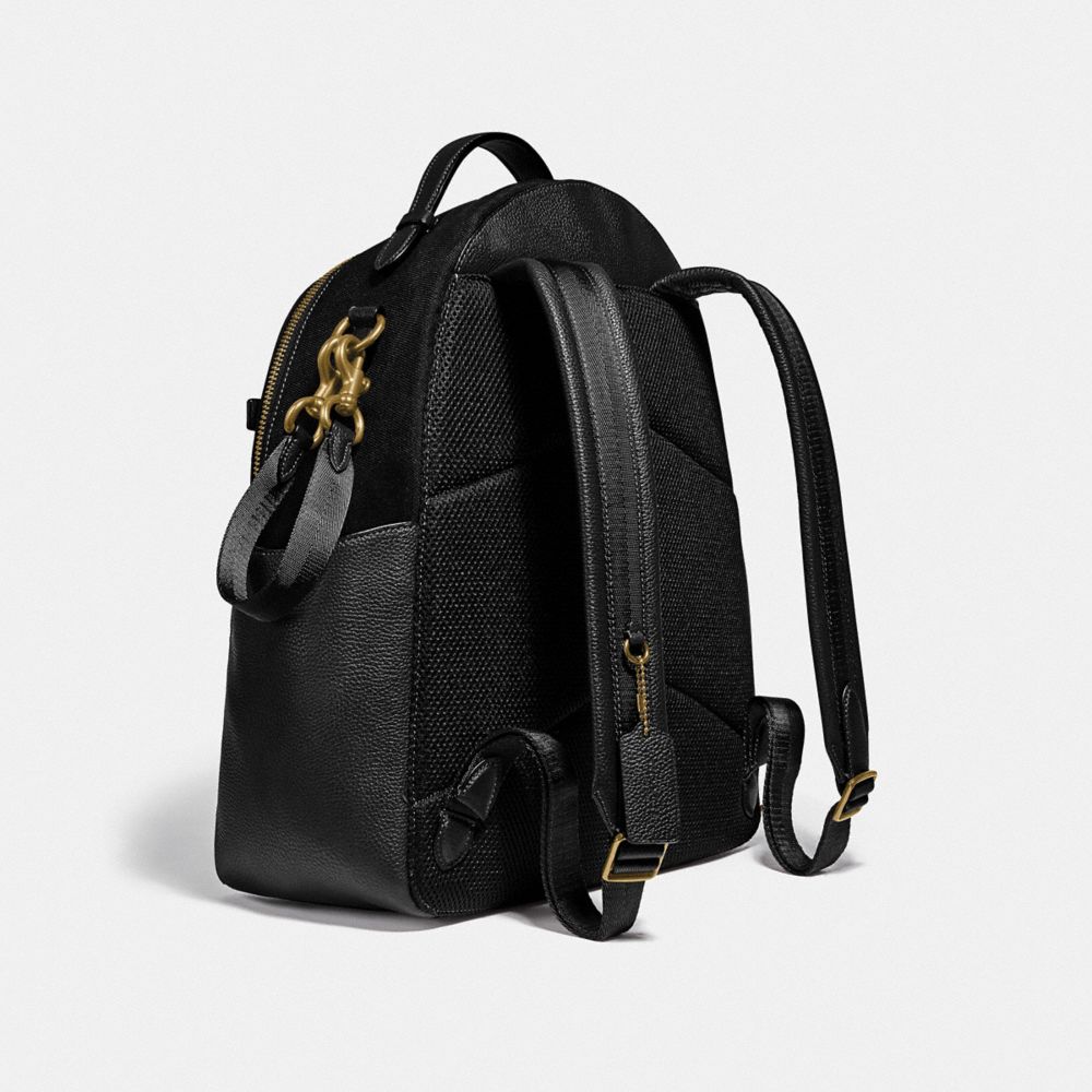 Brass/Black Coach Baby Backpack | COH865470