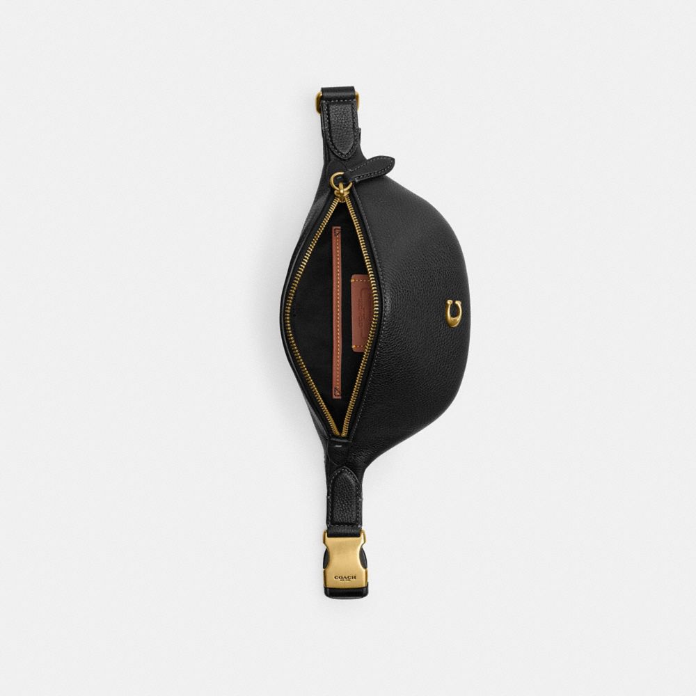 Brass/Black Coach Essential Belt Bag | COH865448