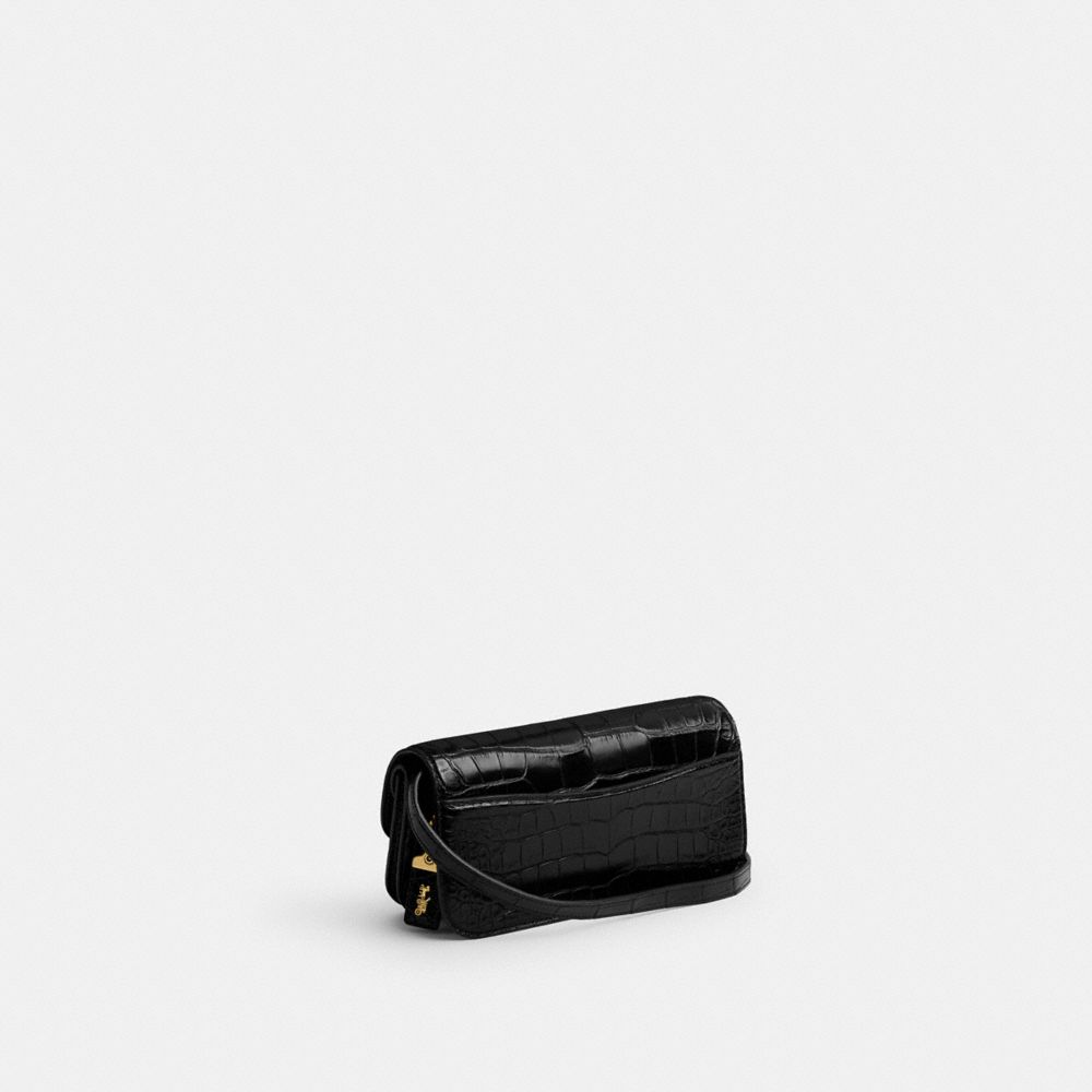 Brass/Black Coach Idol Bag 23 In Alligator | COH864880