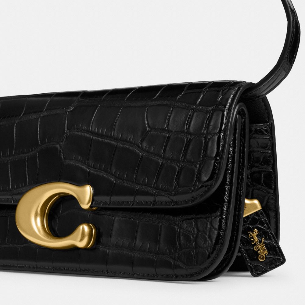 Brass/Black Coach Idol Bag 23 In Alligator | COH864880