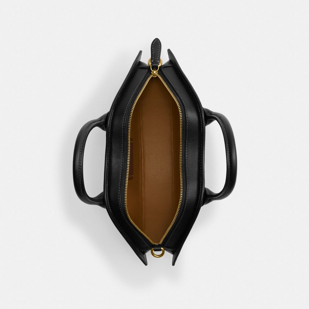 Brass/Black Coach Lip Bag | COH864866