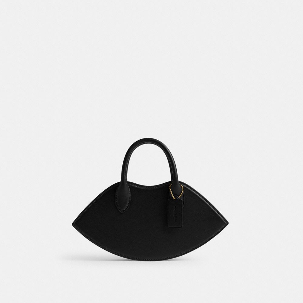 Brass/Black Coach Lip Bag | COH864866