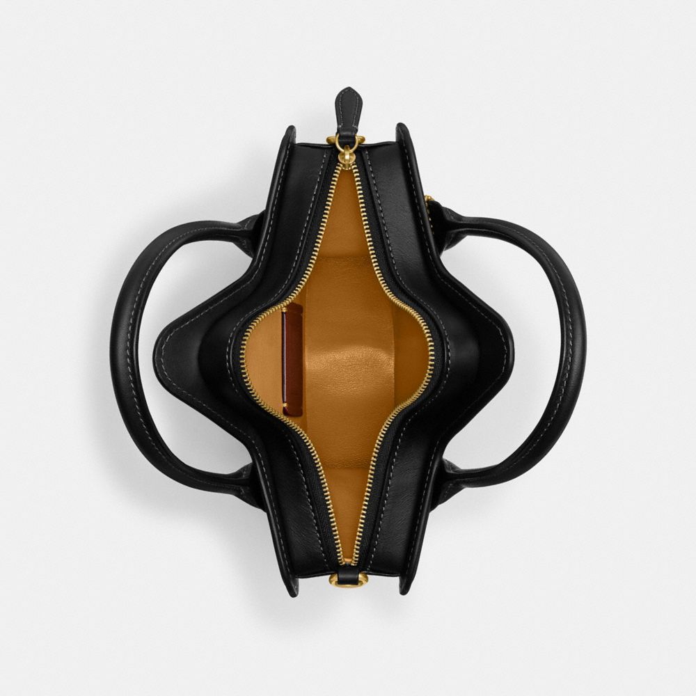 Brass/Black Coach Star Bag In Regenerative Leather | COH865345
