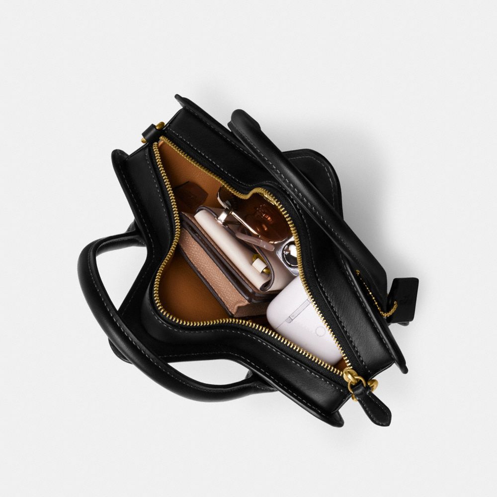 Brass/Black Coach Star Bag In Regenerative Leather | COH865345