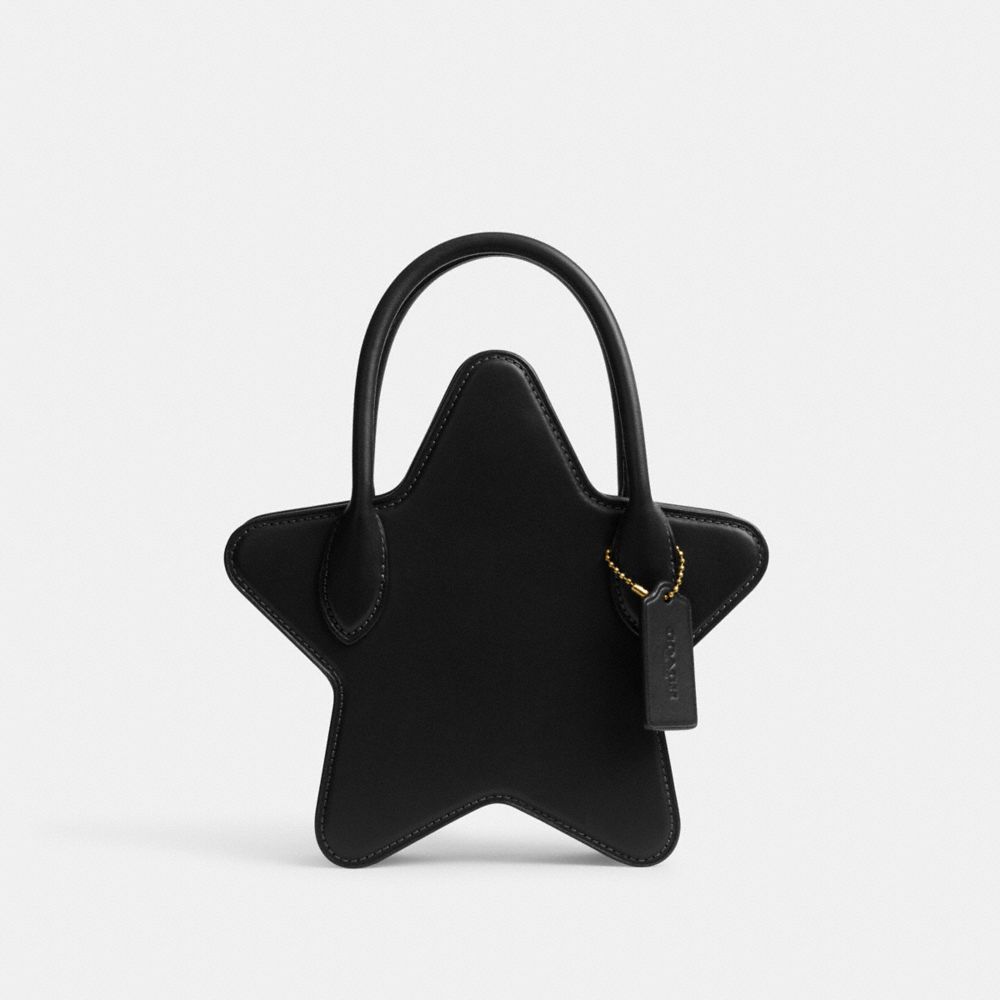 Brass/Black Coach Star Bag In Regenerative Leather | COH865345