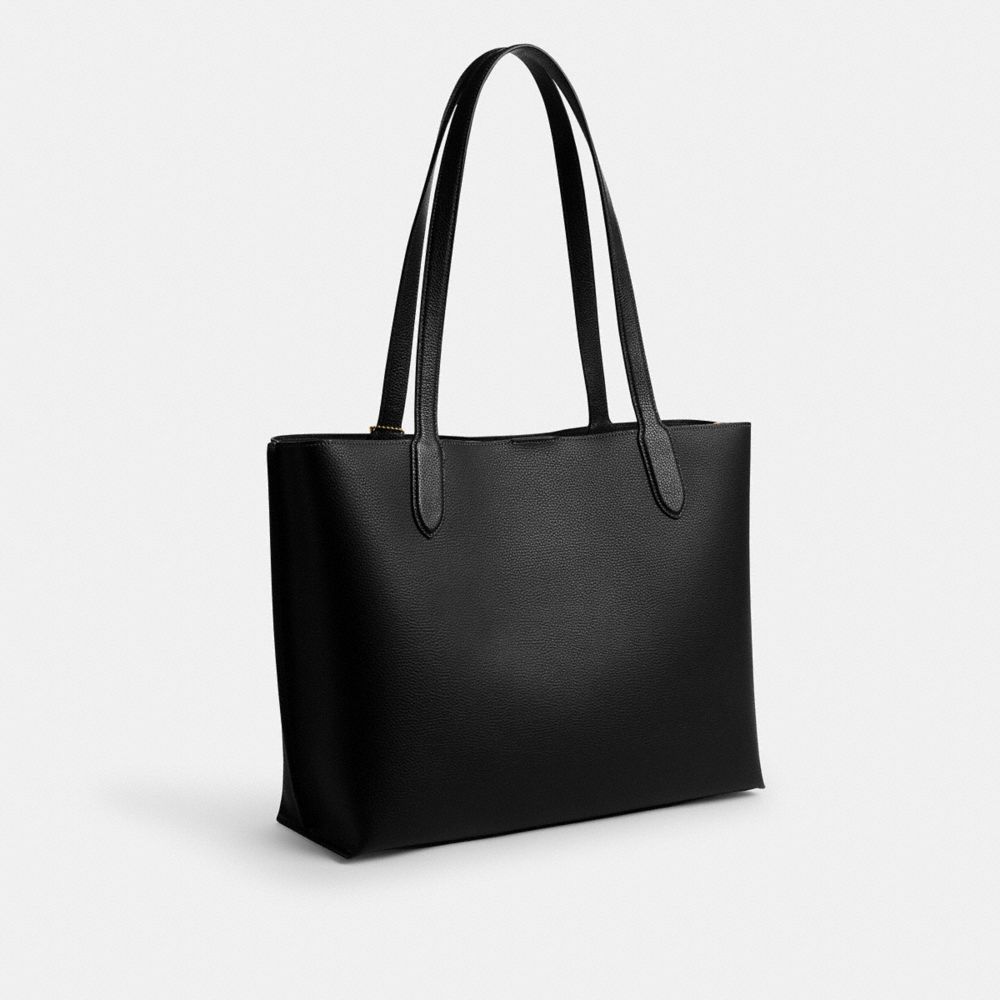 Brass/Black Coach Willow Work Tote 38 | COH865035
