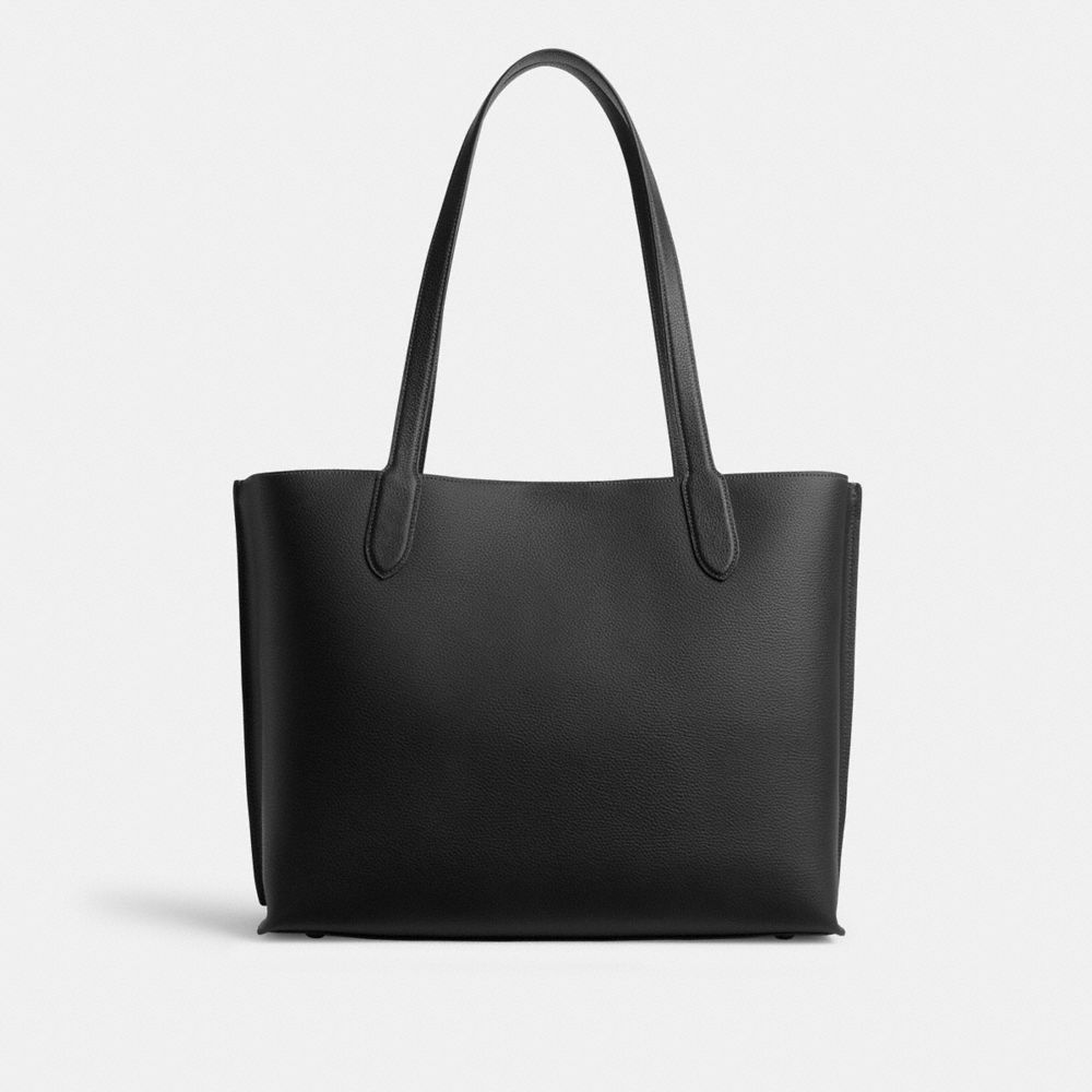 Brass/Black Coach Willow Work Tote 38 | COH865035