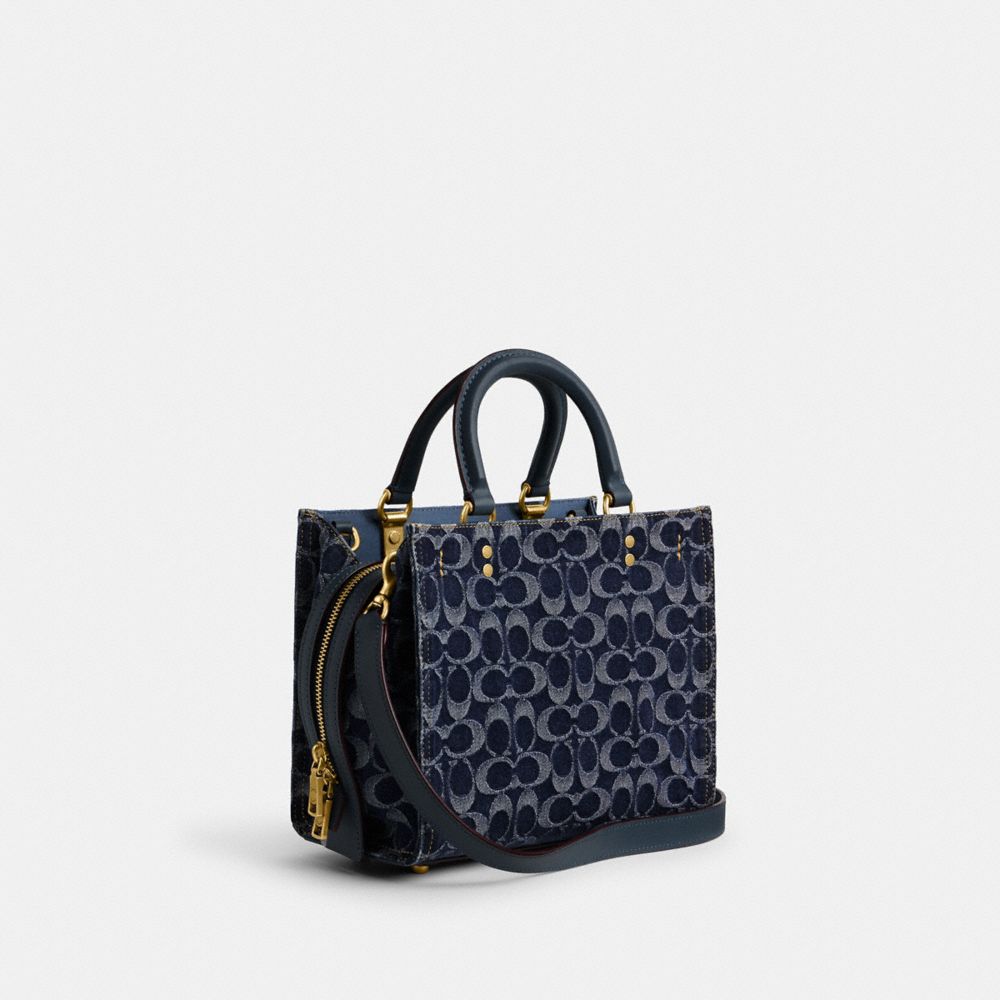 Brass/Blue Coach Rogue Bag 25 In Signature Denim | COH865178