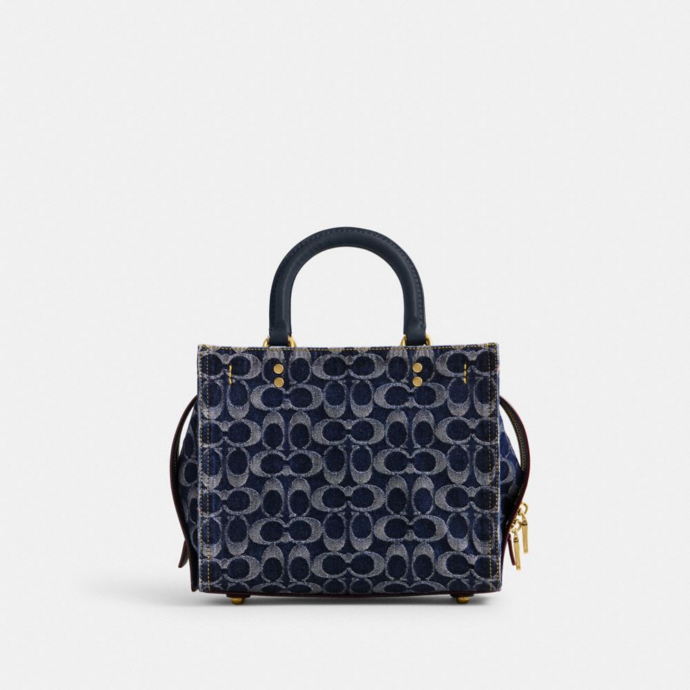 Brass/Blue Coach Rogue Bag 25 In Signature Denim | COH865178