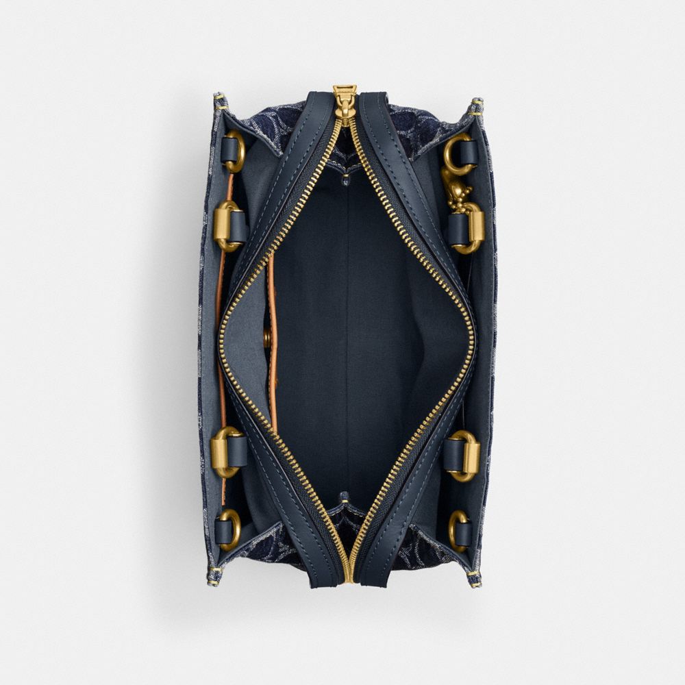 Brass/Blue Coach Rogue Bag 25 In Signature Denim | COH865178