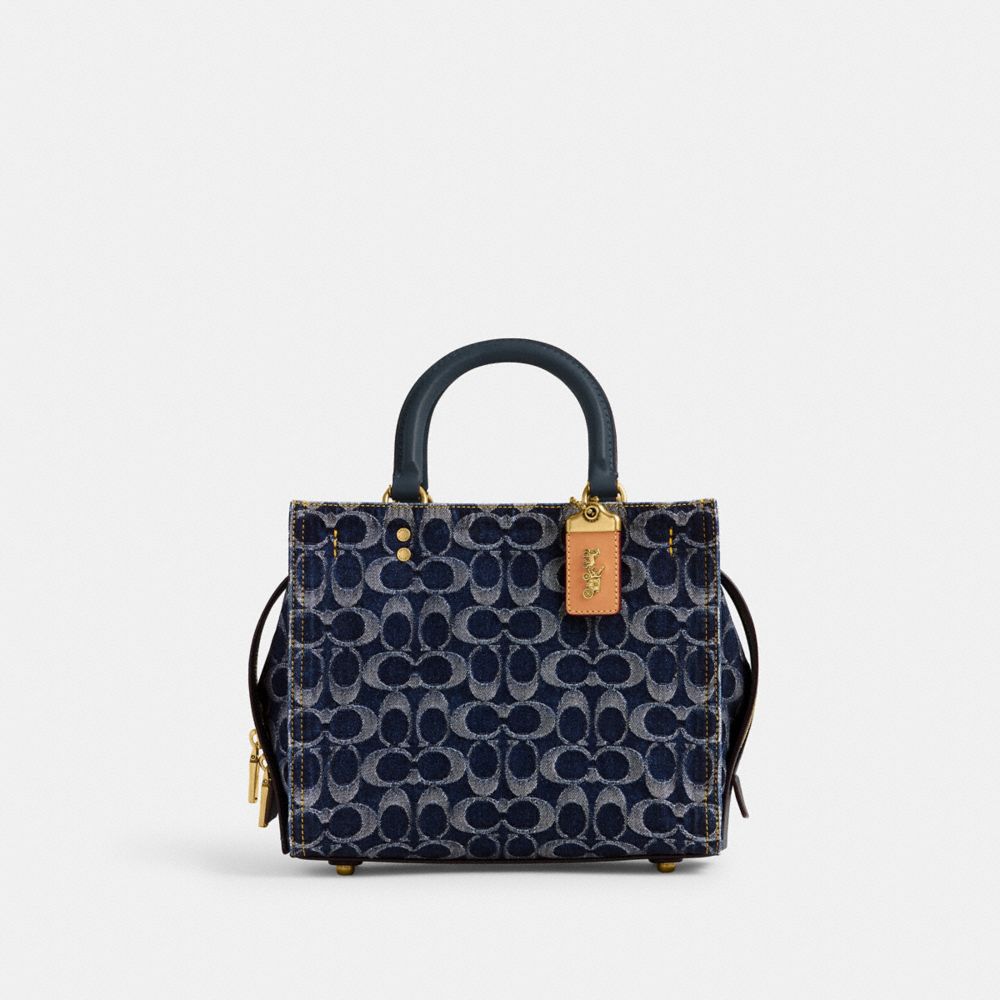 Brass/Blue Coach Rogue Bag 25 In Signature Denim | COH865178