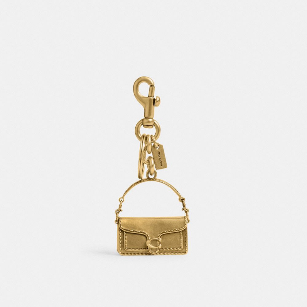 Brass/Brass Coach Tabby Bag Charm | COH866438