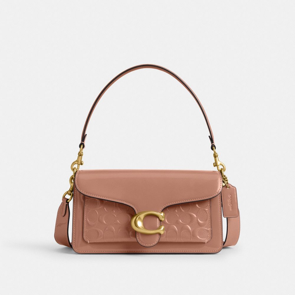 Brass/Cappuccino Coach Tabby Shoulder Bag 26 In Signature Leather | COH864872
