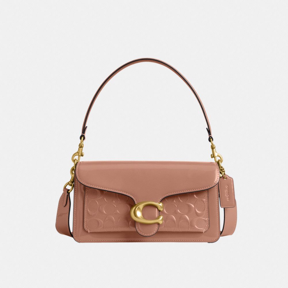 Brass/Cappuccino Coach Tabby Shoulder Bag 26 In Signature Leather | COH864872