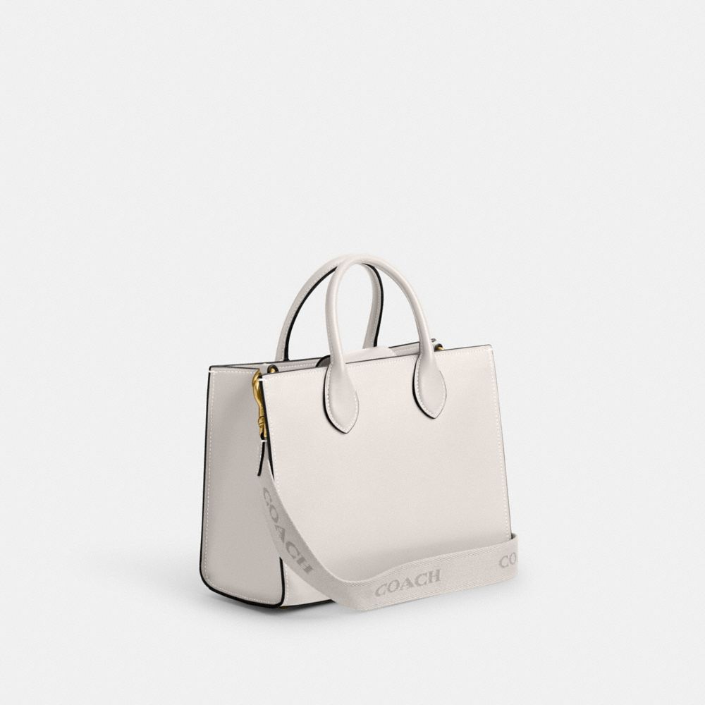 Brass/Chalk Coach Ace Tote Bag 26 | COH865047