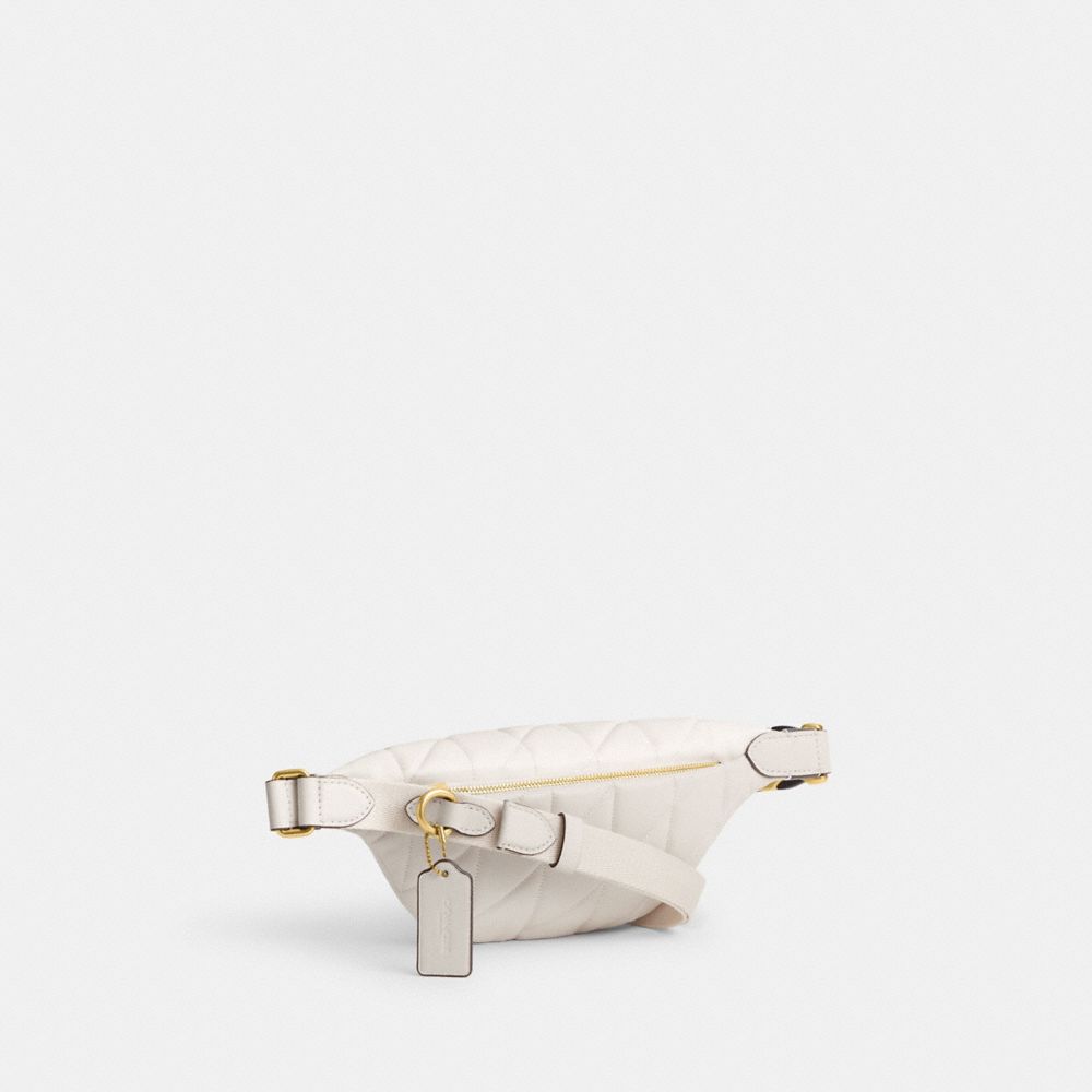 Brass/Chalk Coach Essential Belt Bag With Pillow Quilting | COH865442