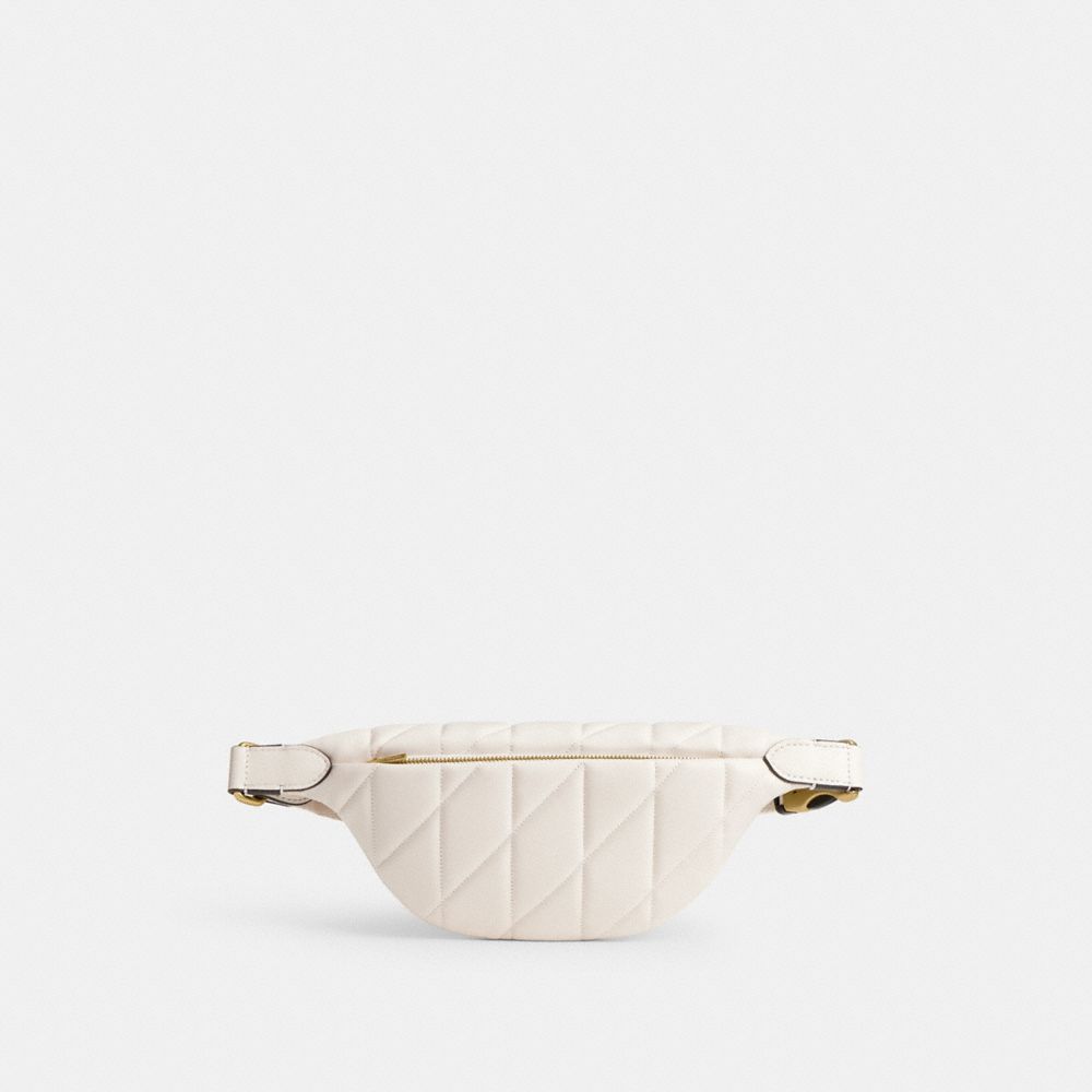 Brass/Chalk Coach Essential Belt Bag With Pillow Quilting | COH865442