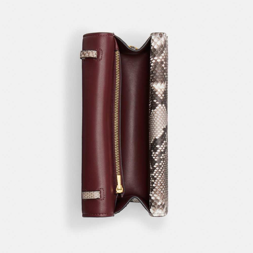 Brass/Chalk Coach Idol Bag 23 In Python | COH864800