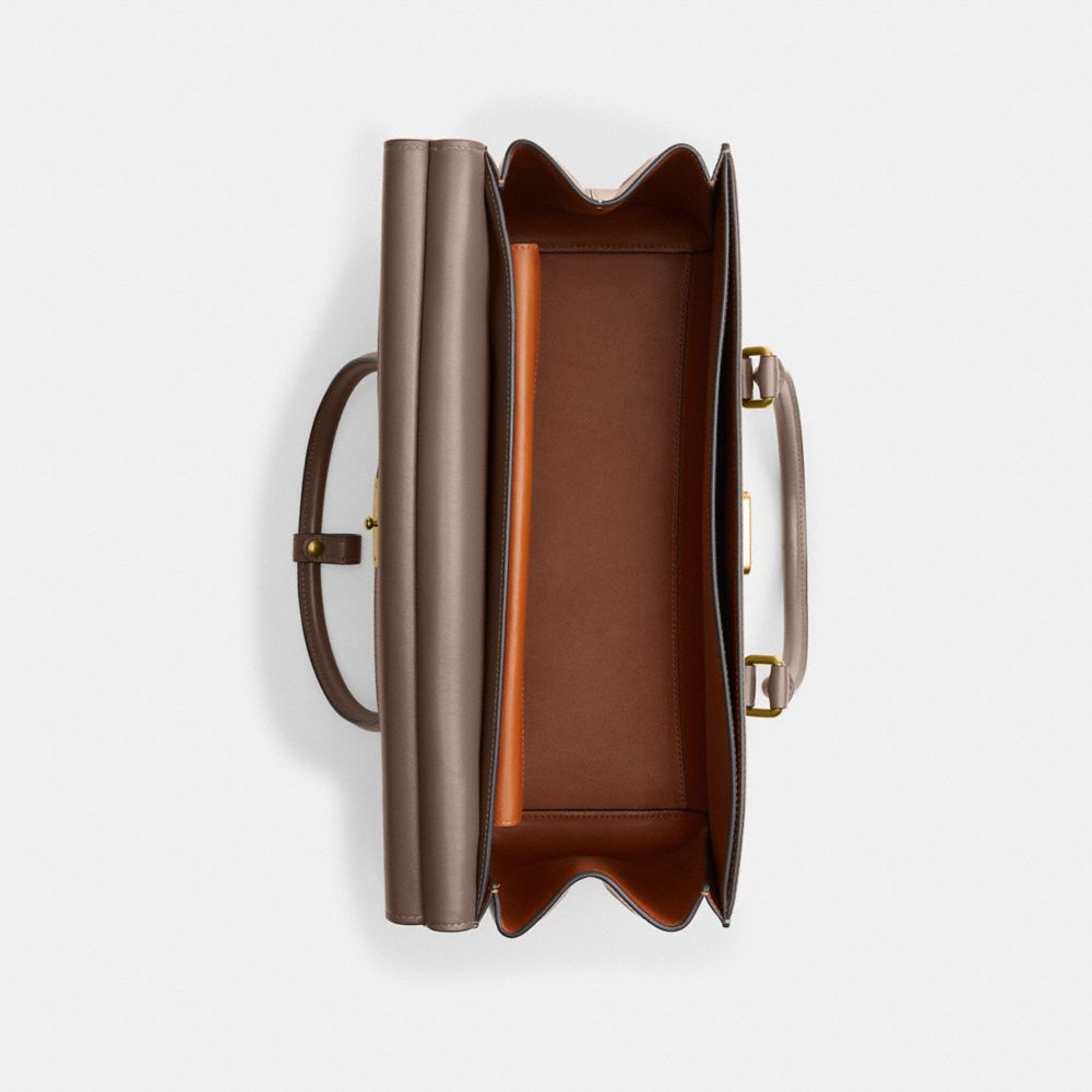 Brass/Dark Stone Coach Broome Carryall Bag 36 | COH865131