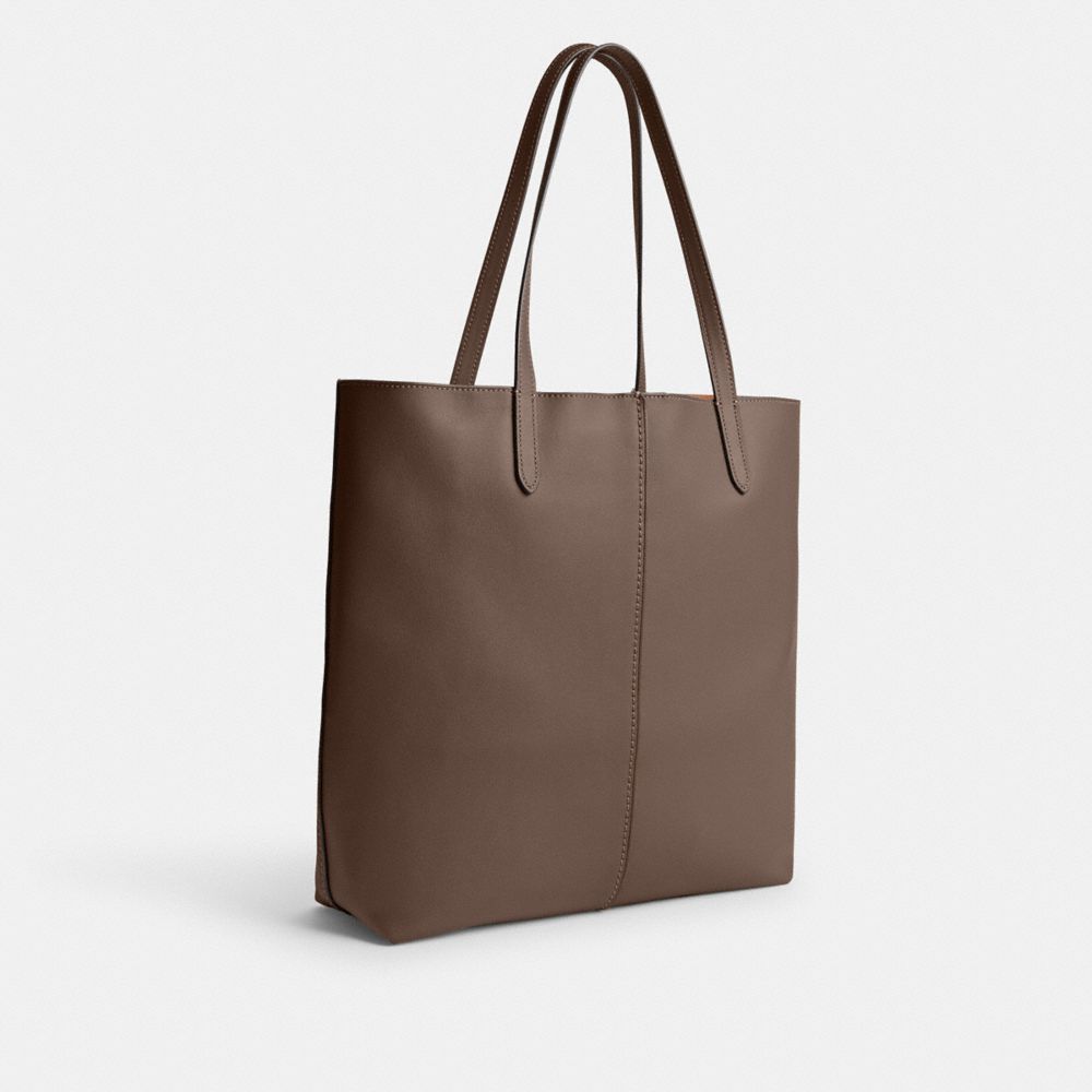 Brass/Dark Stone Coach North Tote | COH865099