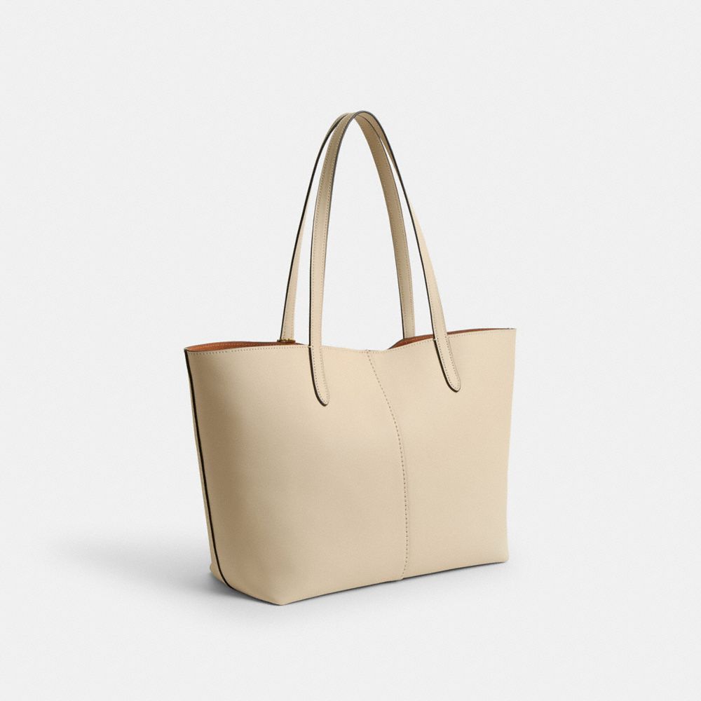 Brass/Ivory Coach North Tote 32 | COH865036
